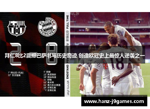 拜仁8比2震撼巴萨书写历史奇迹 创造欧冠史上最惊人逆袭之一